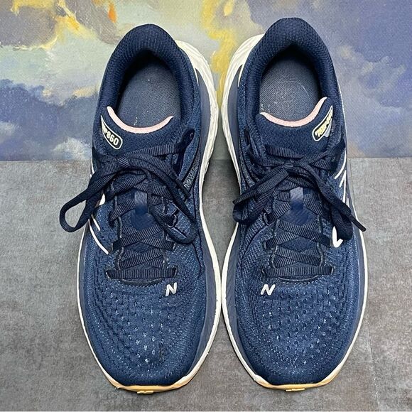 New Balance Fresh Foam X 860 Women's Navy Blue Running Shoes Size 8.5B - Picture 15 of 16